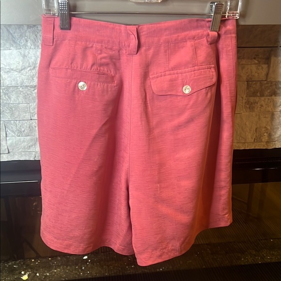 Tommy Bahama Coral Pink silk shorts size 8 - Picture 11 of 16